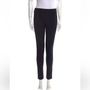 Acne Low Rise Y2K Linen Skinny Trouser Pants Black